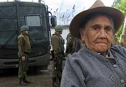 Military-style police a constant presence in small southern Chile town